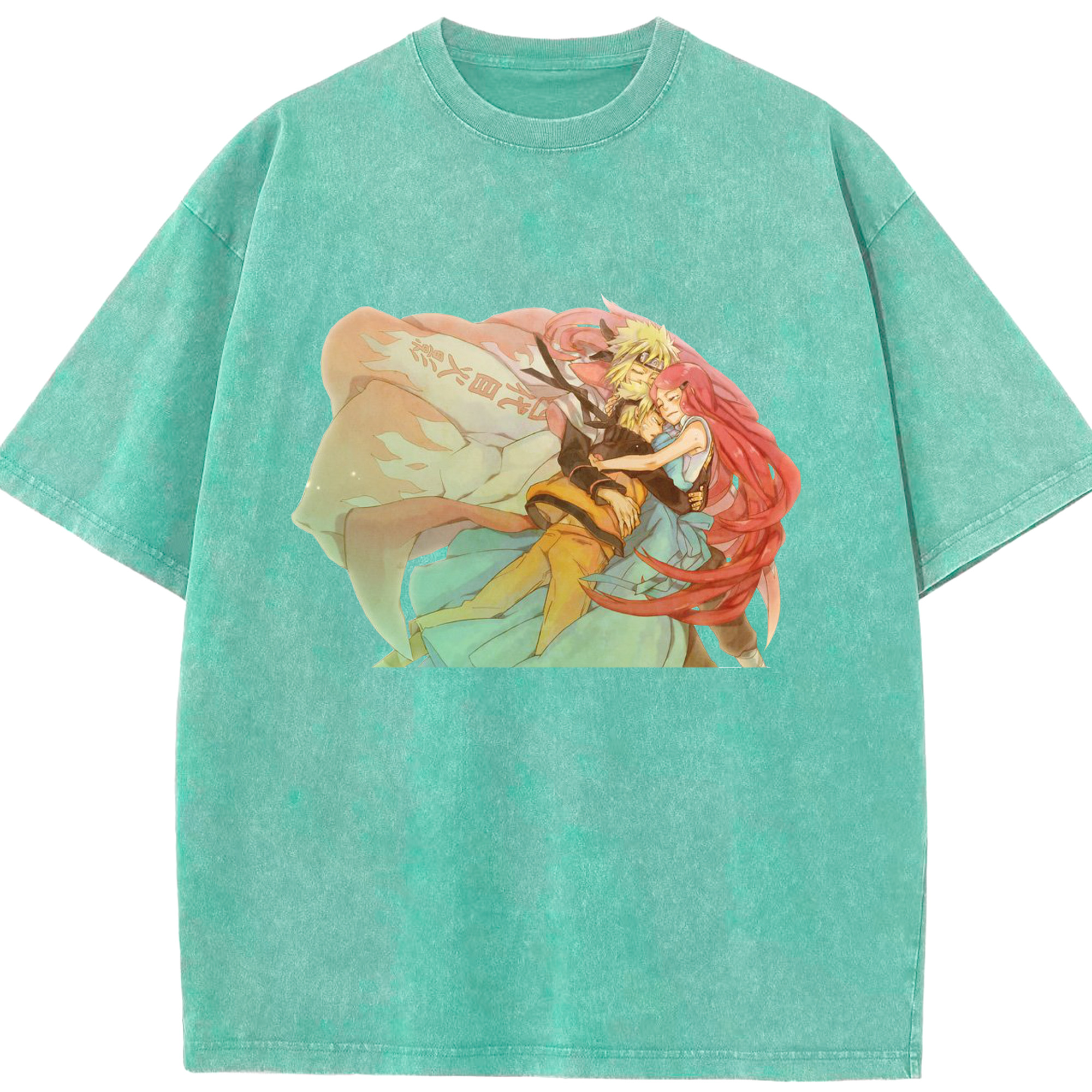 （画像用） NARUTO -ナルト- うずまき ナルト Uzumaki Naruto 綿100% ヴィンテージ風 半袖Tシャツ（フロントプリント）
